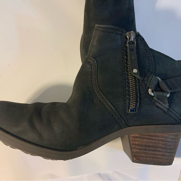 TEVA Women's Foxy Ankle Boots Leather Stacked Heel 1008317 Sz 7.5 - Picture 5 of 10